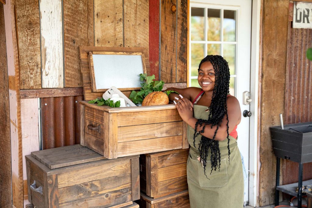 Black woman farmer small business owner