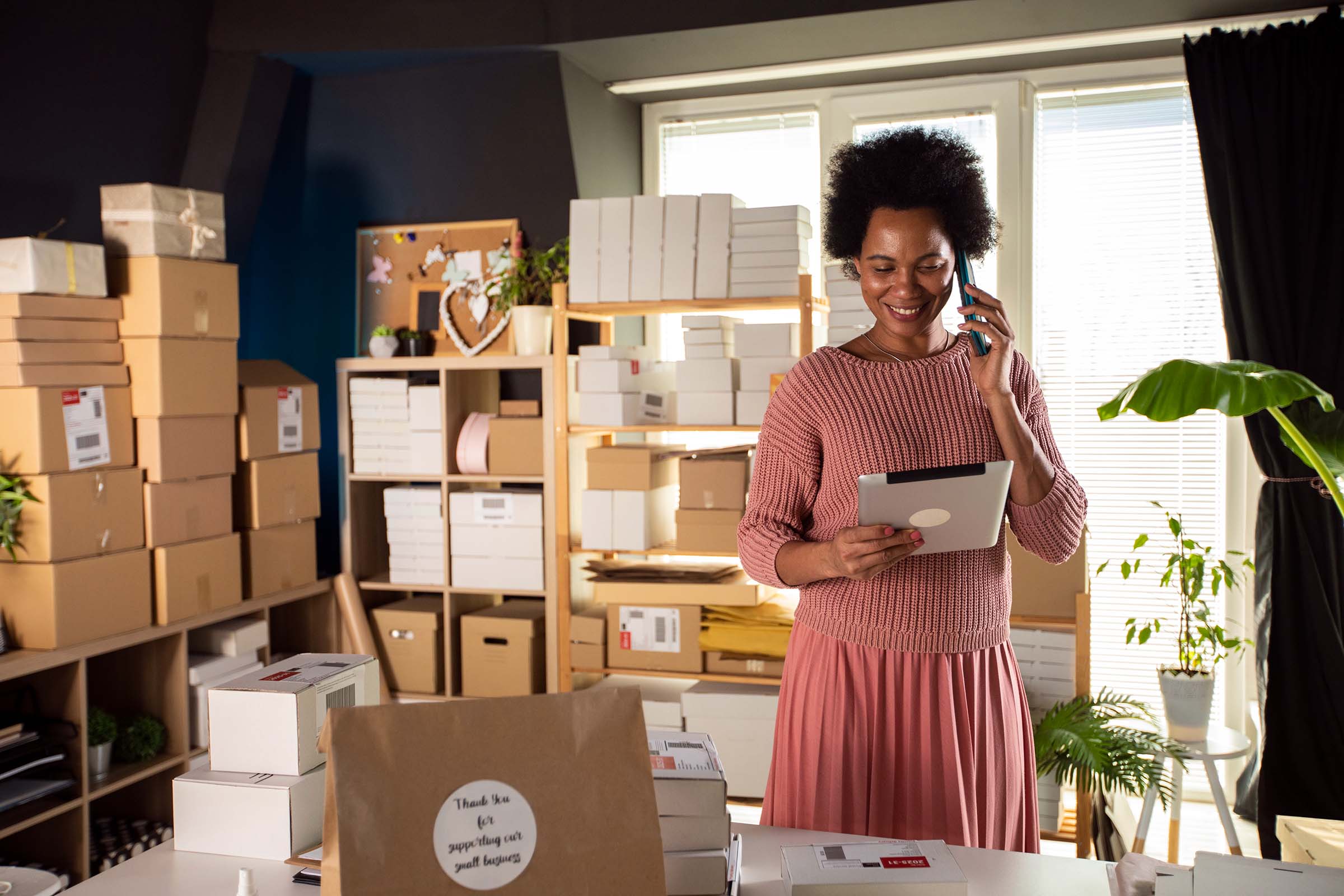 Black woman home business